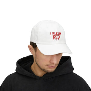 Bleed Red Classic Dad Cap - Cotton Football Gear - Dipaliz - Hats