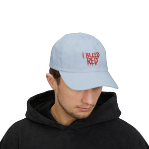 Bleed Red Classic Dad Cap - Cotton Football Gear - Dipaliz - Hats