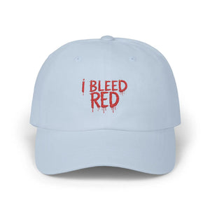 Bleed Red Classic Dad Cap - Cotton Football Gear - Dipaliz - Hats