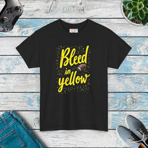 Bleed Yellow Super Football Heavy Cotton Tee - Dipaliz - T-shirts