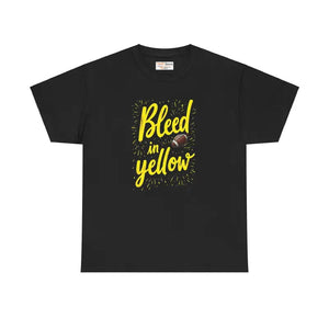Bleed Yellow Super Football Heavy Cotton Tee - Dipaliz - T-shirts