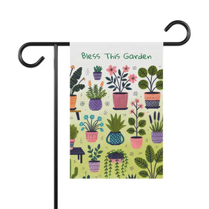 Potted Plants House Banner – Poly Poplin Fabric - Dipaliz - Flags & Windsocks