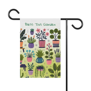 Plants House Banner - Vibrant Poly Poplin Canvas - Dipaliz - Flags & Windsocks