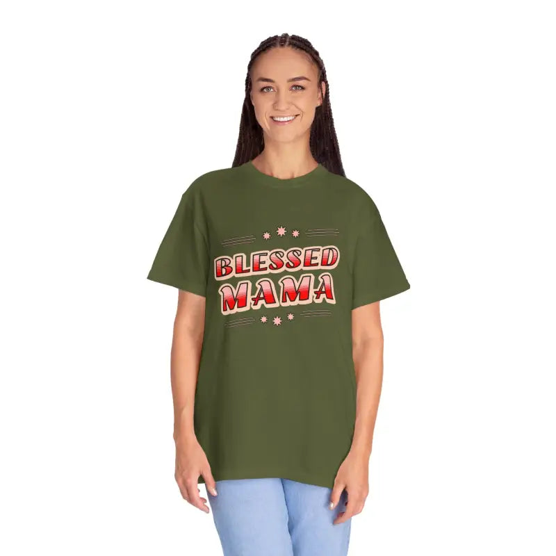 Cozy Blessed Mama T-shirt: Perfect for Mother’s Day! - Hemp / s T-shirt