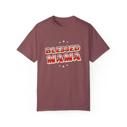 Cozy Blessed Mama T-shirt: Perfect for Mother’s Day! - T-shirt