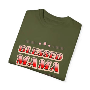 Blessed Mamma Garment-dyed T-shirt - Mothers Day Gift - Dipaliz - T-shirts