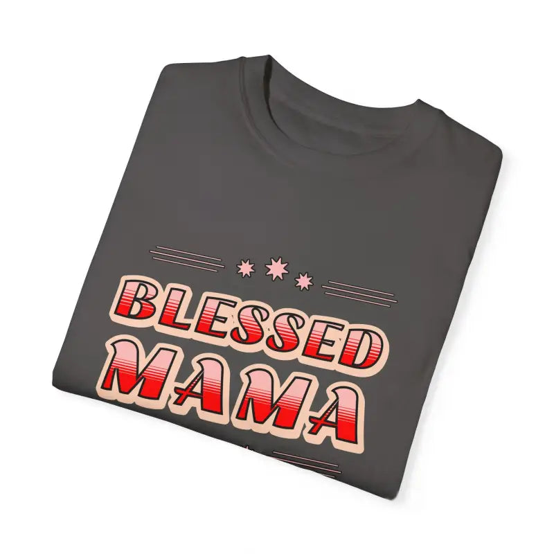 Cozy Blessed Mama T-shirt: Perfect for Mother’s Day! - T-shirt