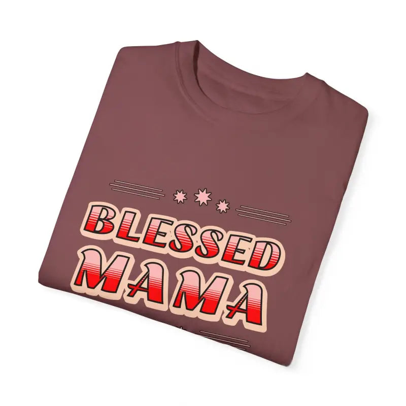 Cozy Blessed Mama T-shirt: Perfect for Mother’s Day! - T-shirt