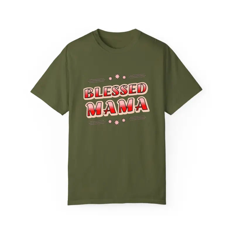 Cozy Blessed Mama T-shirt: Perfect for Mother’s Day! - T-shirt