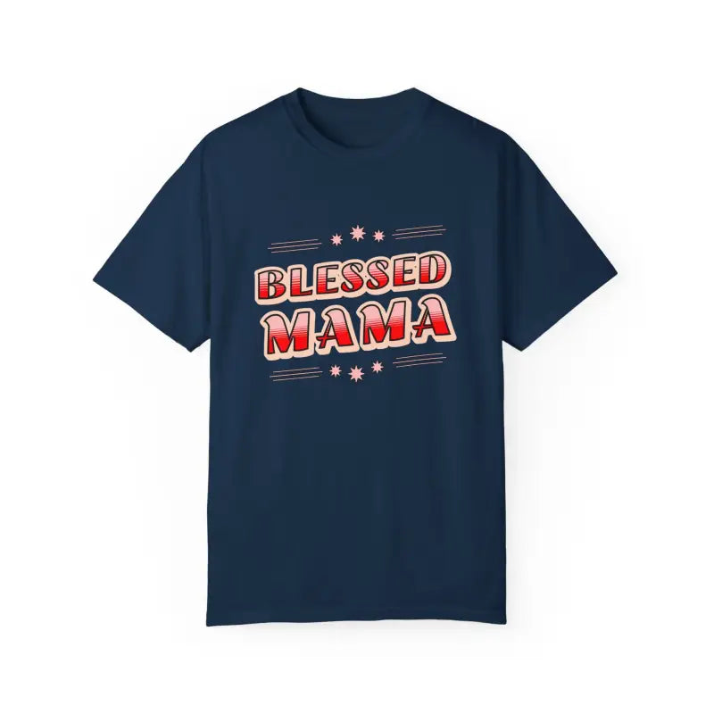 Cozy Blessed Mama T-shirt: Perfect for Mother’s Day! - T-shirt