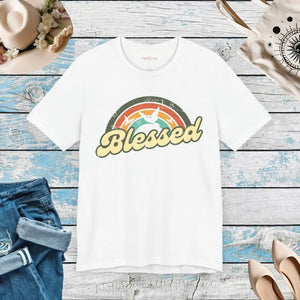 T-shirt - Blessed Christian - Faith Fashion Statement - Dipaliz White / s