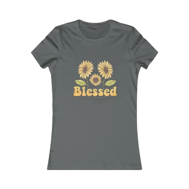 Blessed Women’s Favorite Tee: Stylish & Comfy Essential - s / Asphalt T-shirt