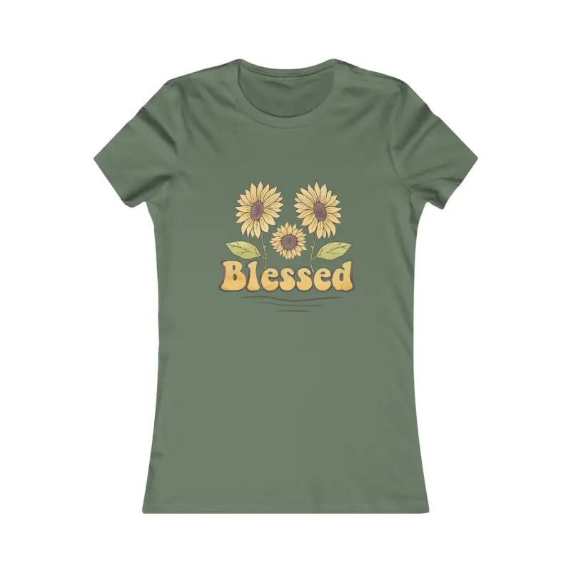 Blessed Women’s Favorite Tee: Stylish & Comfy Essential - s / Military Green T-shirt