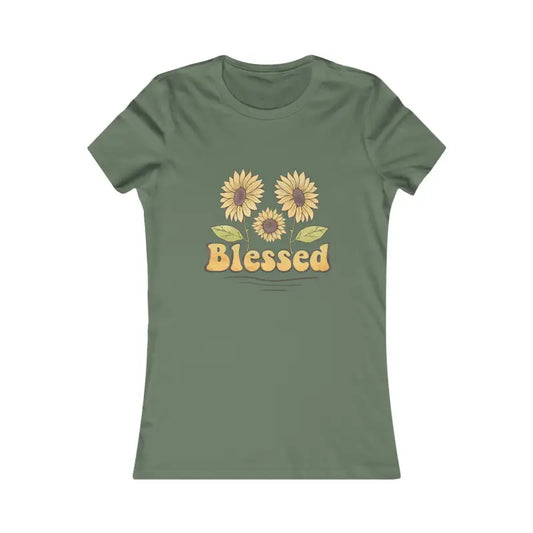 Blessed Women’s Favorite Tee: Stylish & Comfy Everyday Essential - s / Military Green T-shirt