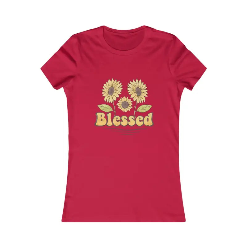 Blessed Women’s Favorite Tee: Stylish & Comfy Essential - s / Red T-shirt