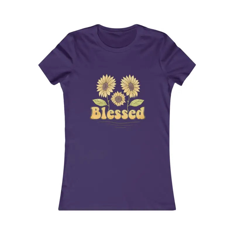 Blessed Women’s Favorite Tee: Stylish & Comfy Essential - s / Team Purple T-shirt