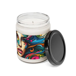 Scented Soy Candle Woman with Paint Splash Art Decor - Dipaliz - Candles