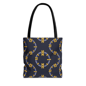 Stylish Block Chain Pattern Tote - Trendy Daily Bag - Dipaliz - Bags