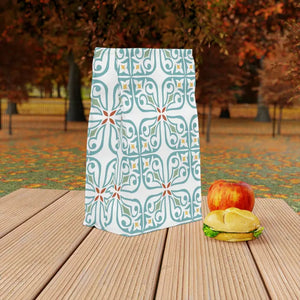 Blocks Pattern Polyester Lunch Bag - Trendy Fresh Style - Dipaliz - 11.75’’ × 7.25’’ 4.75’’ - Bags