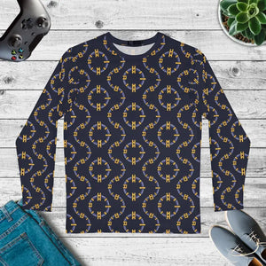 T-shirts - Blockchain Style Long Sleeve Aop Shirt - Street Ready - Dipaliz