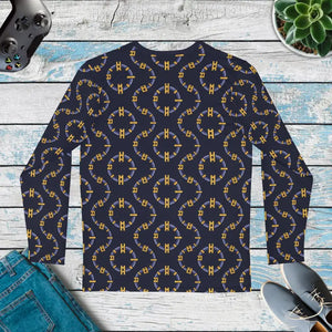 Blockchain Style Long Sleeve Aop Shirt - Street Innovation - Dipaliz - Xs - T-shirts