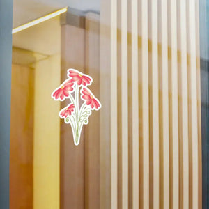 Pink Flowers Bunch Kiss Cut Vinyl Decals - Bold Wall Art - Dipaliz - Home Decor