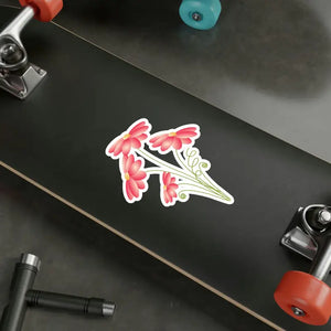 Pink Flowers Bunch Kiss Cut Vinyl Decals - Bold Wall Art - Dipaliz - Home Decor