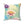 Cyan Floral Pattern Spun Polyester Square Pillow - Dipaliz - 20’’ × - Throw Pillows