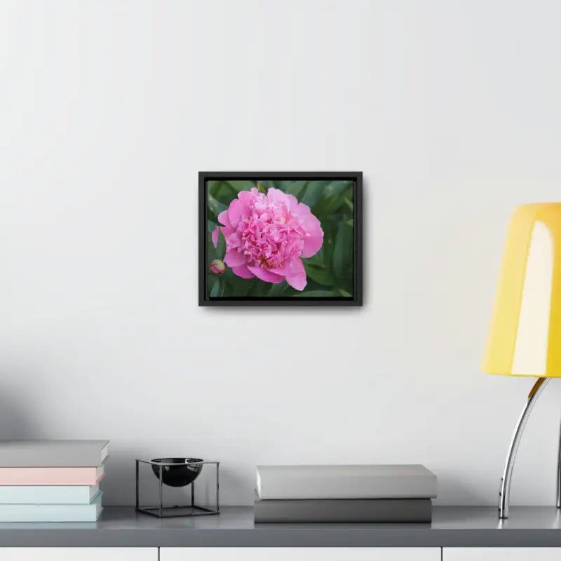 Bloom Brilliance: Vibrant Pink Peony Gallery Wrap - Canvas