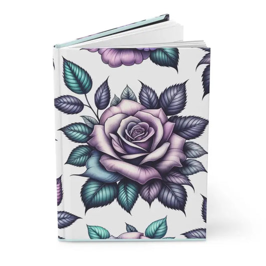 Bloom With Elegance: The Purple Rose Hardcover Journal - Paper Products
