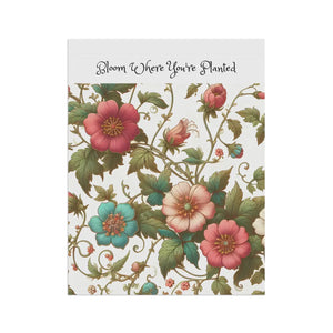 Vibrant Bloom House Banner – Poly Poplin Canvas - Dipaliz - Flags & Windsocks