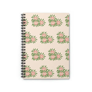 Pink Roses Spiral Notebook Ruled Line Fashion Statement - Dipaliz - one Size - Notebooks & Notepads