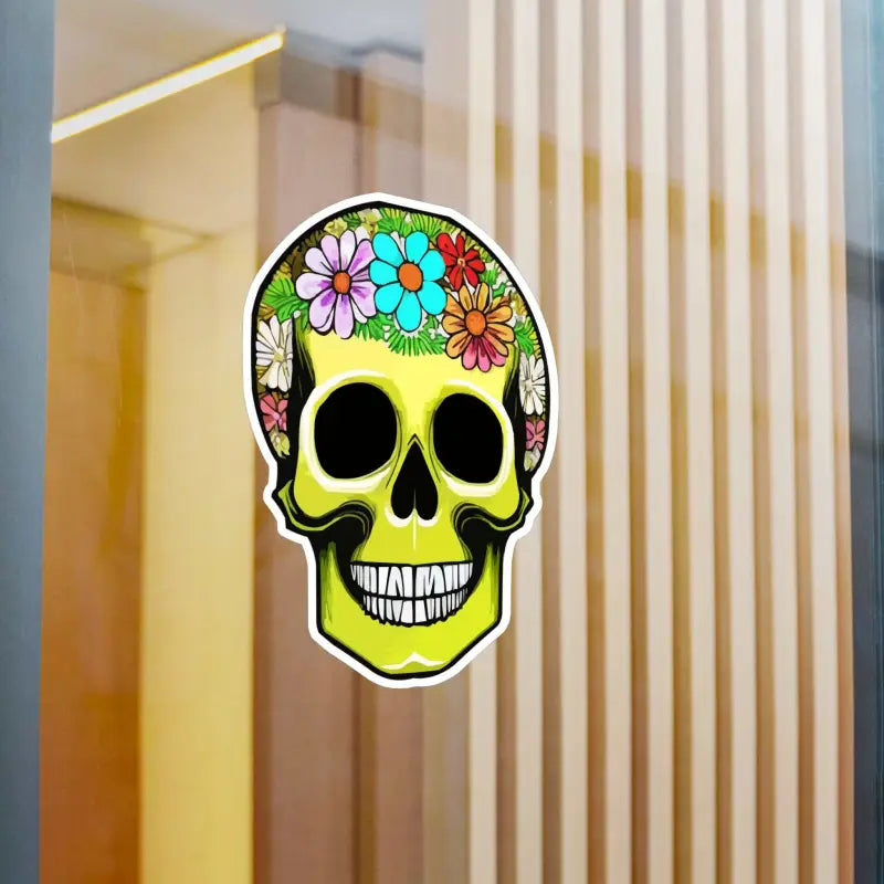 Trendy Home Vibes: Bloom Skull Kiss Cut Vinyl Decals - Paper Products