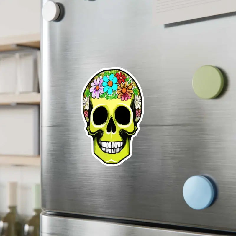 Trendy Home Vibes: Bloom Skull Kiss Cut Vinyl Decals - Paper Products