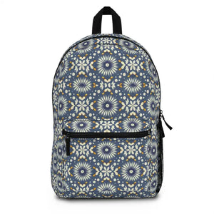 Chic Floral Geometric Print Backpack Spun Polyester - Dipaliz - one Size - Backpacks
