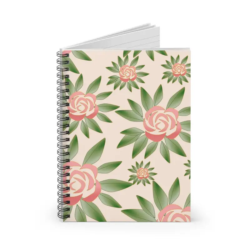 Bloom & Write: Chic Pink Roses Spiral Notebook Magic - one Size Paper Products