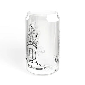 Sipper Glass with Gasket-push Bamboo Lid & Tritan Straw - Dipaliz - Tumblers