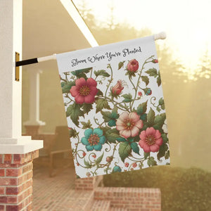 Bloom House Banner Poly Poplin Canvas Fabric - Dipaliz - Flags & Windsocks