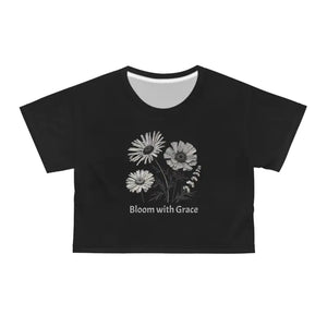 Crop Tee - Wildflower Aop Tee - Nature Inspired Fashion - Dipaliz