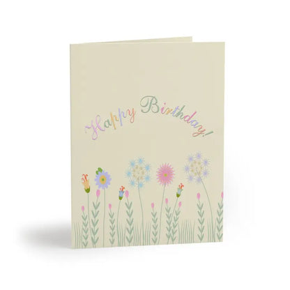 Blooming Birthday Happiness with Greeting Cards - 16 Pcs / Matte / 4.25” x 5.5” Paper Products