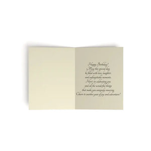 Happy Birthday Flowers Greeting Cards - Vibrant Wishes - Dipaliz - & Note