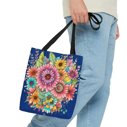 Elevate your Look with a Blooming Blue Tote Bag - Small Bags