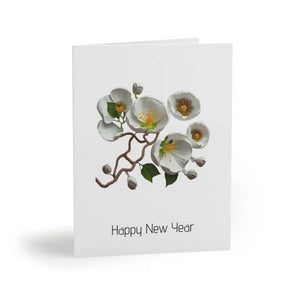 Paper Products - Greeting Cards White Flowers Matching Envelopes - Dipaliz 16 Pcs / Matte / 4.25” x 5.5”