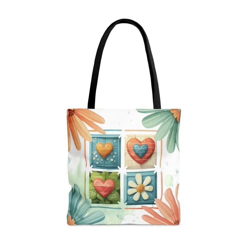 Elevate your Style with Blooming Flowers Polyester Tote Bag - Bags