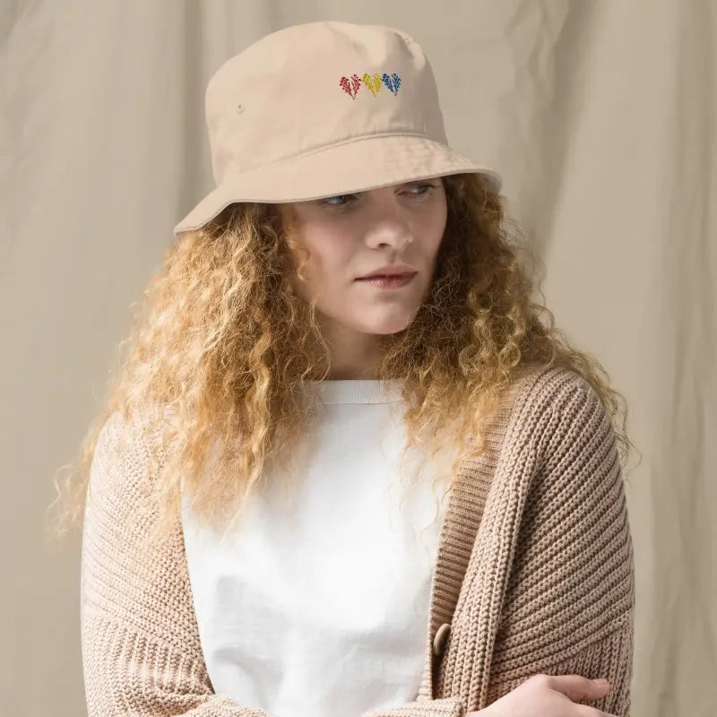 Eco-chic Wildflower Organic Bucket Hat for Fashionistas - Hats