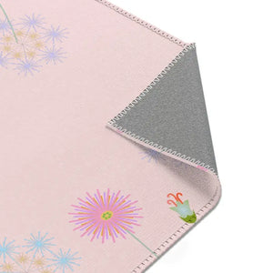 Pink Area Rugs - Floral Vibrant Charm Elegance - Dipaliz