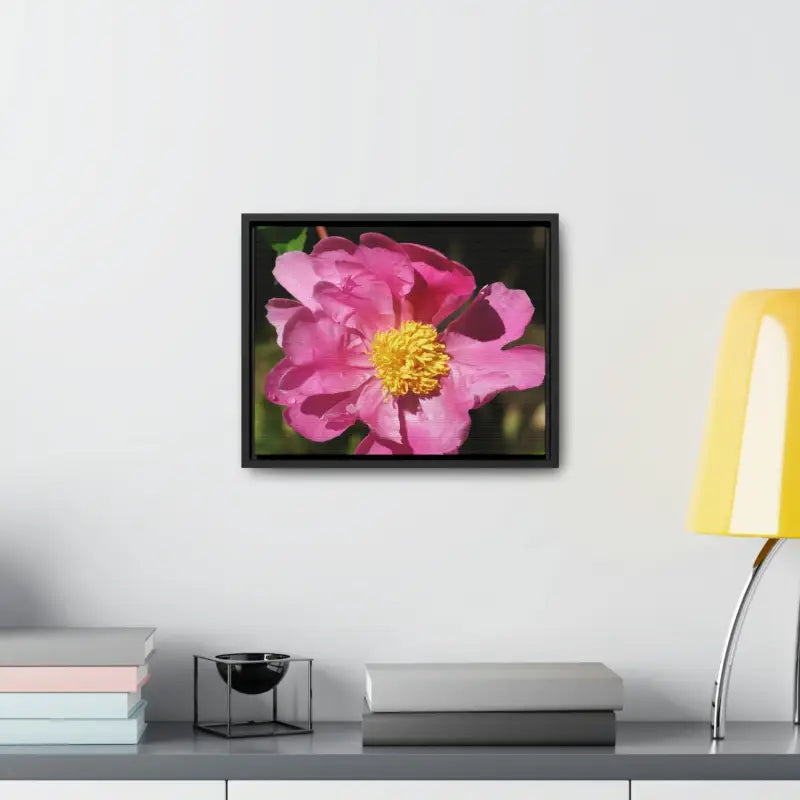 Elegance in Bloom: Pink Flower Gallery Canvas Wrap