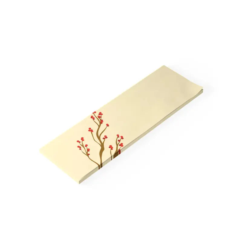 Blooming Red Flowers Post-it® Notes for Creative Workspace - 10’’ x 3’’ / White Paper Products