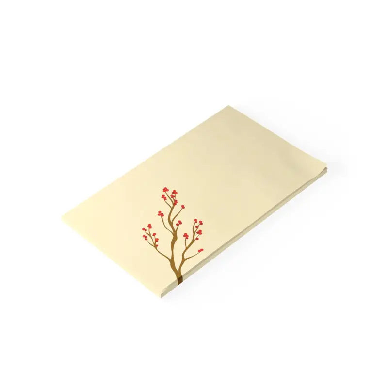 Blooming Red Flowers Post-it® Notes for Creative Workspace - 10’’ x 6’’ / White Paper Products