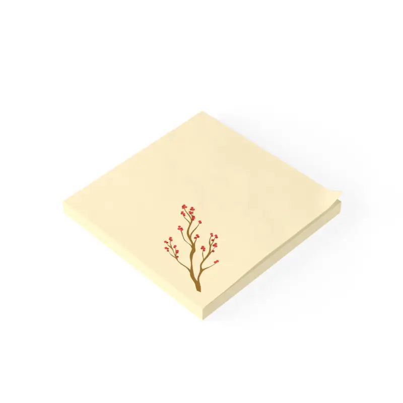 Blooming Red Flowers Post-it® Notes for Creative Workspace - 3’’ x / White Paper Products